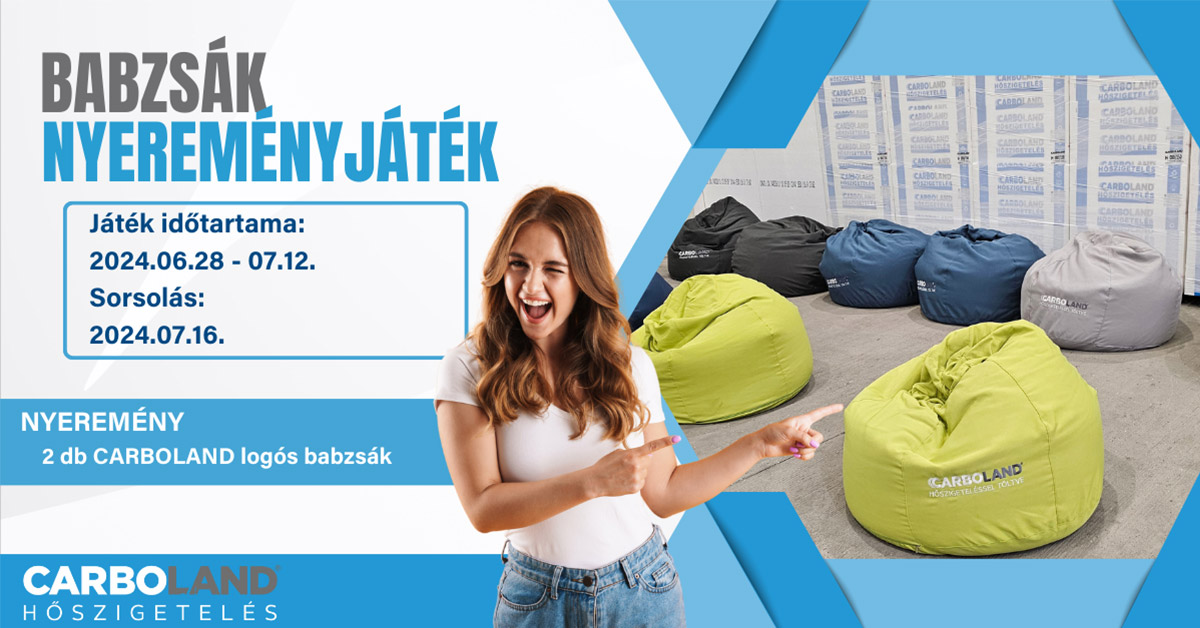 Nyerj Kényelmet! – Carboland babzsák Nyereményjáték